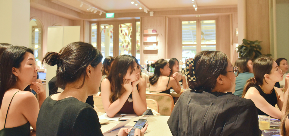 Endowus Empower event - How should women think about their first investments? Event participants learnt about goal-based investing and diversification at the financial literacy session.